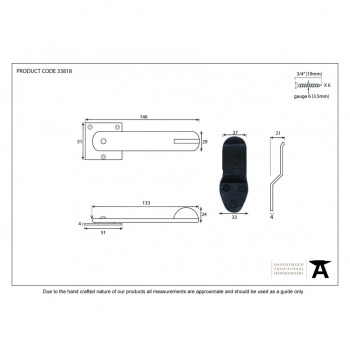 Black Privacy Latch Set