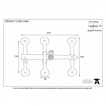 Beeswax Oxford Privacy Latch Set