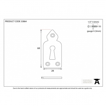 Beeswax Gothic Escutcheon