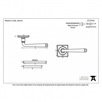 Black Avon Lever On Rose Set Sprung