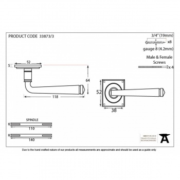 Black Avon Lever On Rose Set Sprung