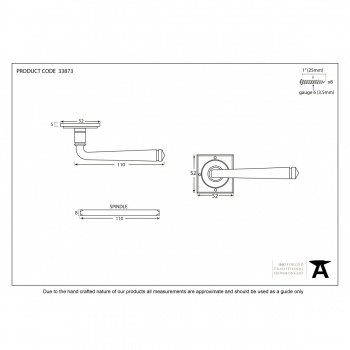 Black Avon Lever On Rose Set Unsprung