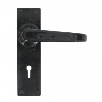 Black Deluxe Lever Lock Set