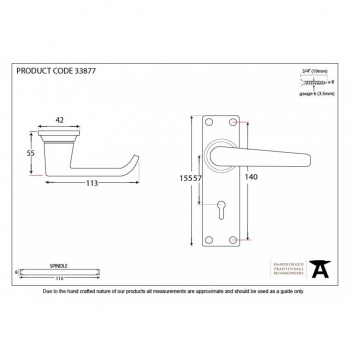 Black Deluxe Lever Lock Set