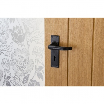 Black Deluxe Lever Lock Set