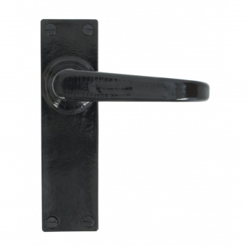 Black Deluxe Lever Latch Set