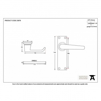 Black Deluxe Lever Latch Set