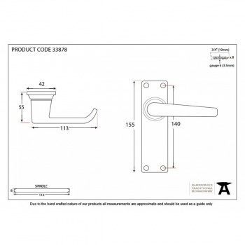 Black Deluxe Lever Latch Set