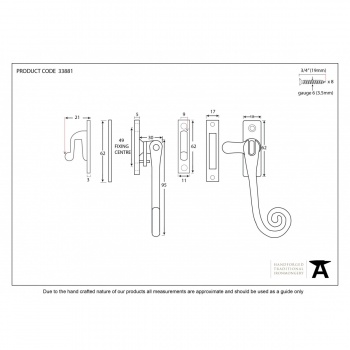 Black Deluxe Monkeytail Fastener - RH