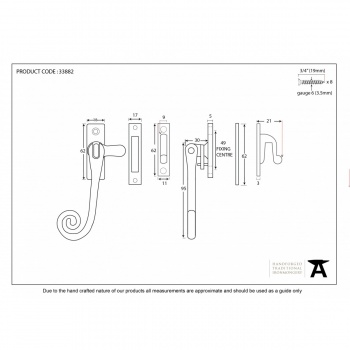 Black Deluxe Monkeytail Fastener - LH