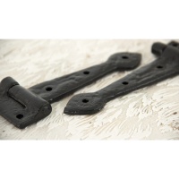 Black Antique 10'' T Hinge (Pair)