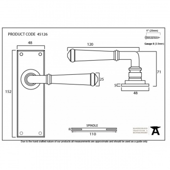 Pewter Regency Lever Latch Set