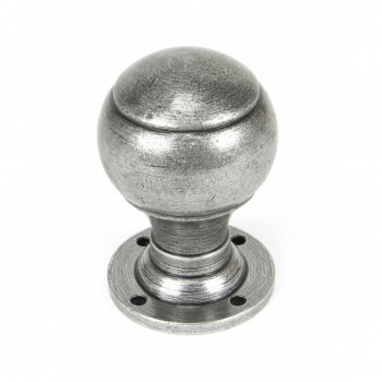 Pewter Regency Mortice/Rim Knob Set