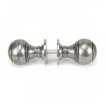 Pewter Regency Mortice/Rim Knob Set