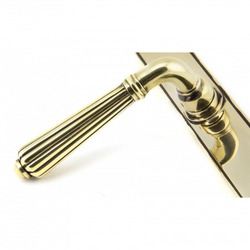 Aged Brass Hinton Slimline Lever Espag. Lock Set