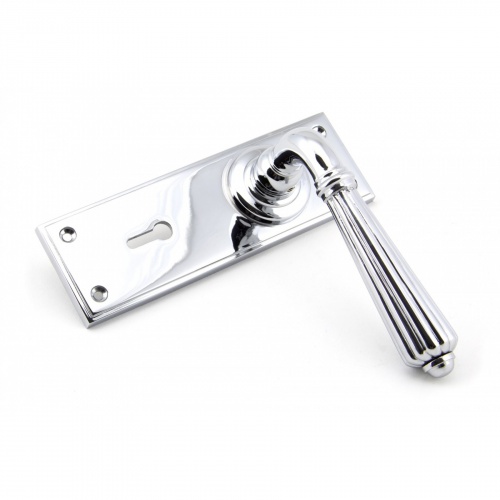 Polished Chrome Hinton Lever Lock Set