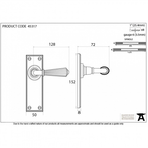 Polished Chrome Hinton Lever Latch Set