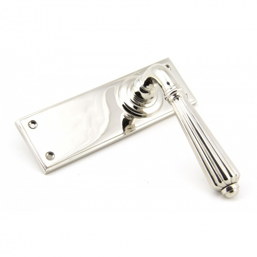 Polished Nickel Hinton Lever Latch Set