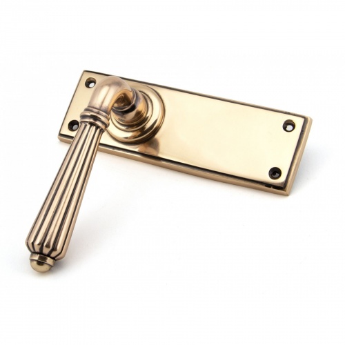 Polished Bronze Hinton Lever Latch Set