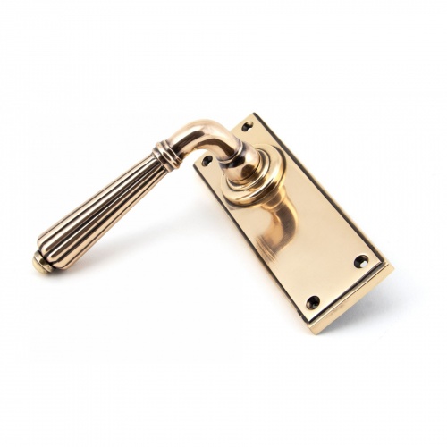 Polished Bronze Hinton Lever Latch Set