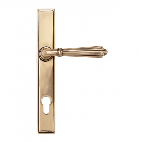 Polished Bronze Hinton Slimline Lever Espag. Lock Set