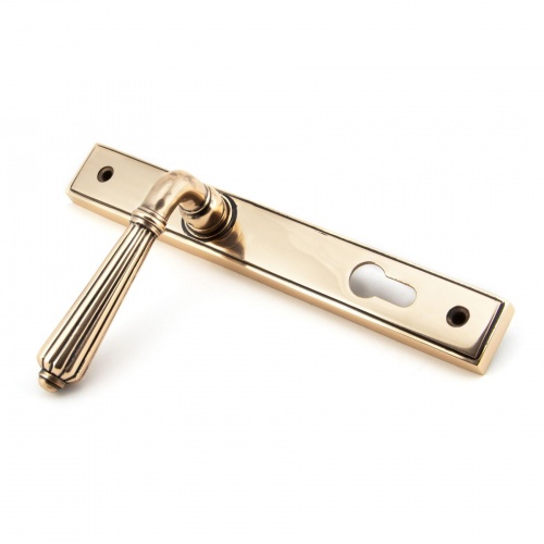 Polished Bronze Hinton Slimline Lever Espag. Lock Set