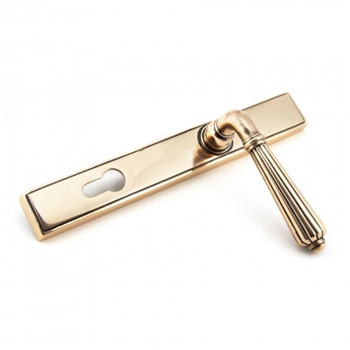 Polished Bronze Hinton Slimline Lever Espag. Lock Set