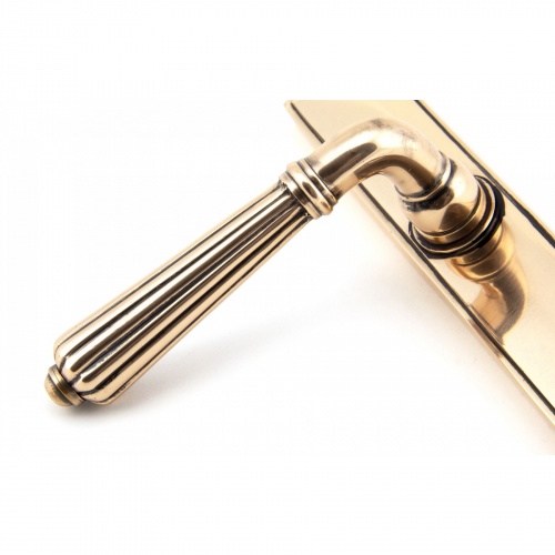 Polished Bronze Hinton Slimline Lever Espag. Lock Set