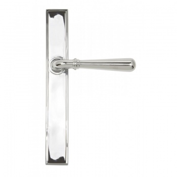 Polished Chrome Newbury Slimline Lever Latch Set