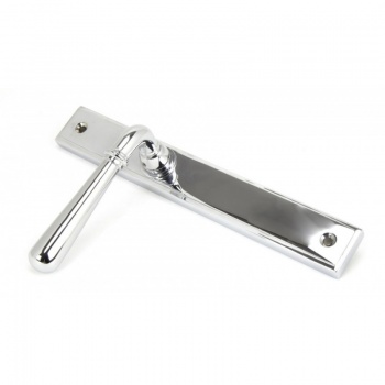 Polished Chrome Newbury Slimline Lever Latch Set