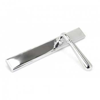 Polished Chrome Newbury Slimline Lever Latch Set