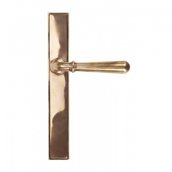 Polished Bronze Newbury Slimline Lever Latch Set