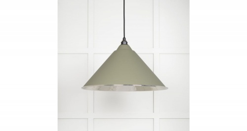 Hammered Nickel Hockley Pendant in Tump