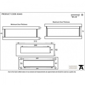 Polished Nickel Traditional Letterbox