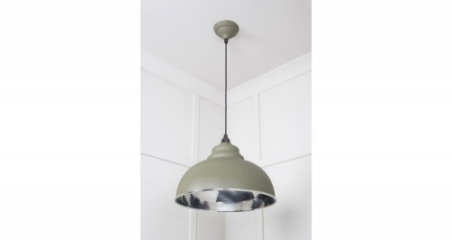 Hammered Nickel Harborne Pendant in Tump