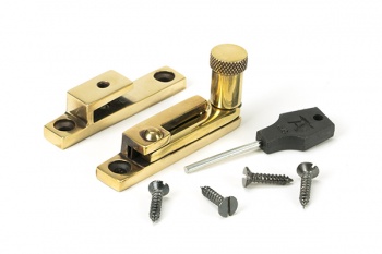 Aged Brass Brompton Quadrant Fastener - Narrow