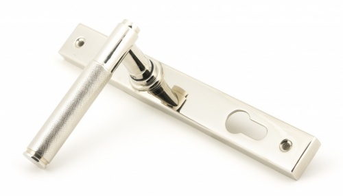 Polished Nickel Brompton Slimline Lever Espag. Lock Set