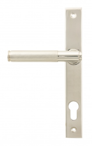 Polished Nickel Brompton Slimline Lever Espag. Lock Set