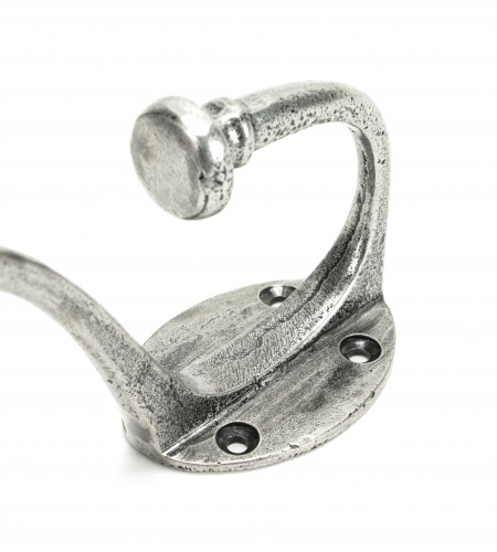 Pewter 7 3/4'' Hat & Coat Hook