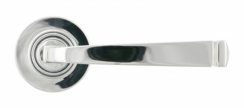 Polished Chrome Avon Round Lever on Rose Set (Plain)