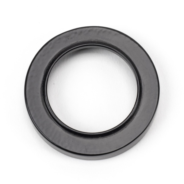 Black Round Escutcheon (Plain Rose)