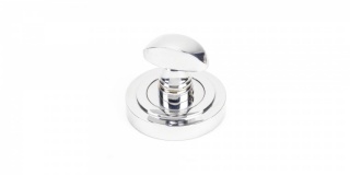 Polished Chrome Round Thumbturn Set (Art Deco)