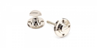 Polished Nickel Round Thumbturn Set (Plain)