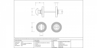 Polished Nickel Round Thumbturn Set (Beehive)