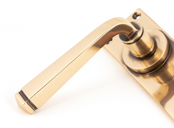 Polished Bronze Avon Lever Lock Set