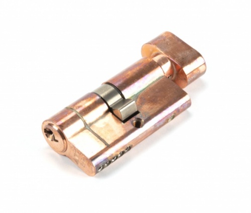 Polished Bronze 30/30 5pin Euro Cylinder/Thumbturn