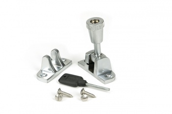 Satin Chrome Brompton Brighton Fastener (Radiused)