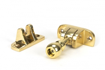 Polished Brass Mushroom Brighton Fastener (Radiused)