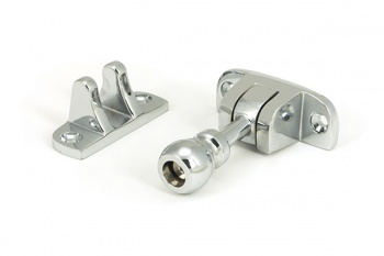 Polished Chrome Mushroom Brighton Fastener (Radiused)