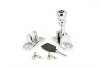 Polished Chrome Mushroom Brighton Fastener (Radiused)